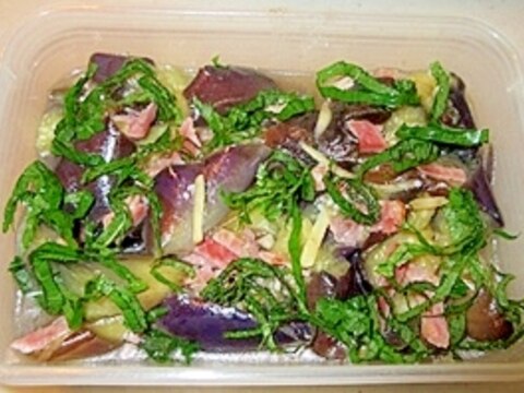 夏野菜を冷やしてストック♪茄子の煮びだし